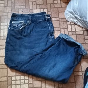 Love Indigo low rise Capri jeans size 22W